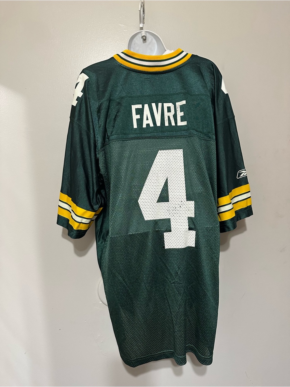 NFL Reebok Brett Favre #4 Green Bay Packers Authentic Jersey Size L